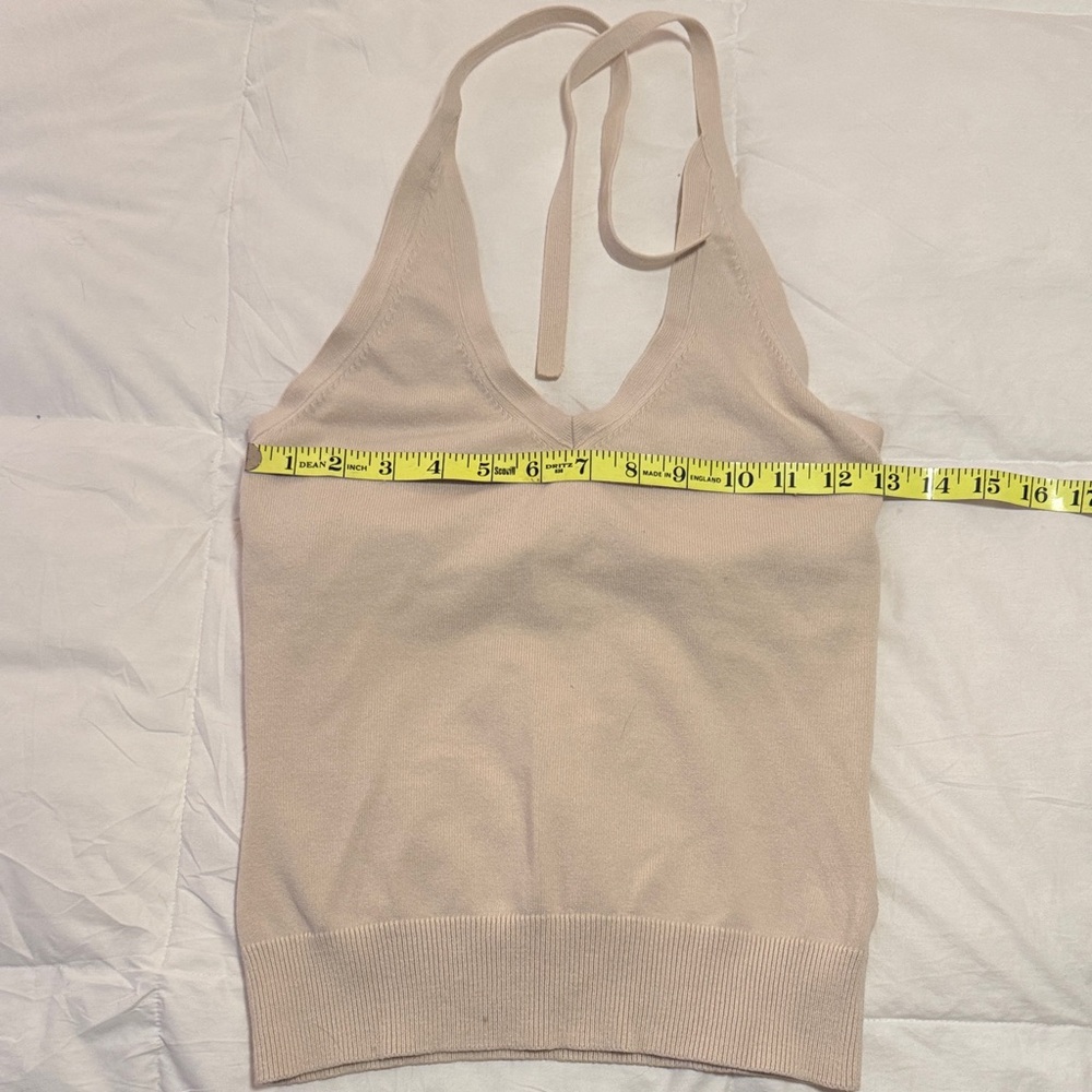 Beige Halter Top by Gap XS